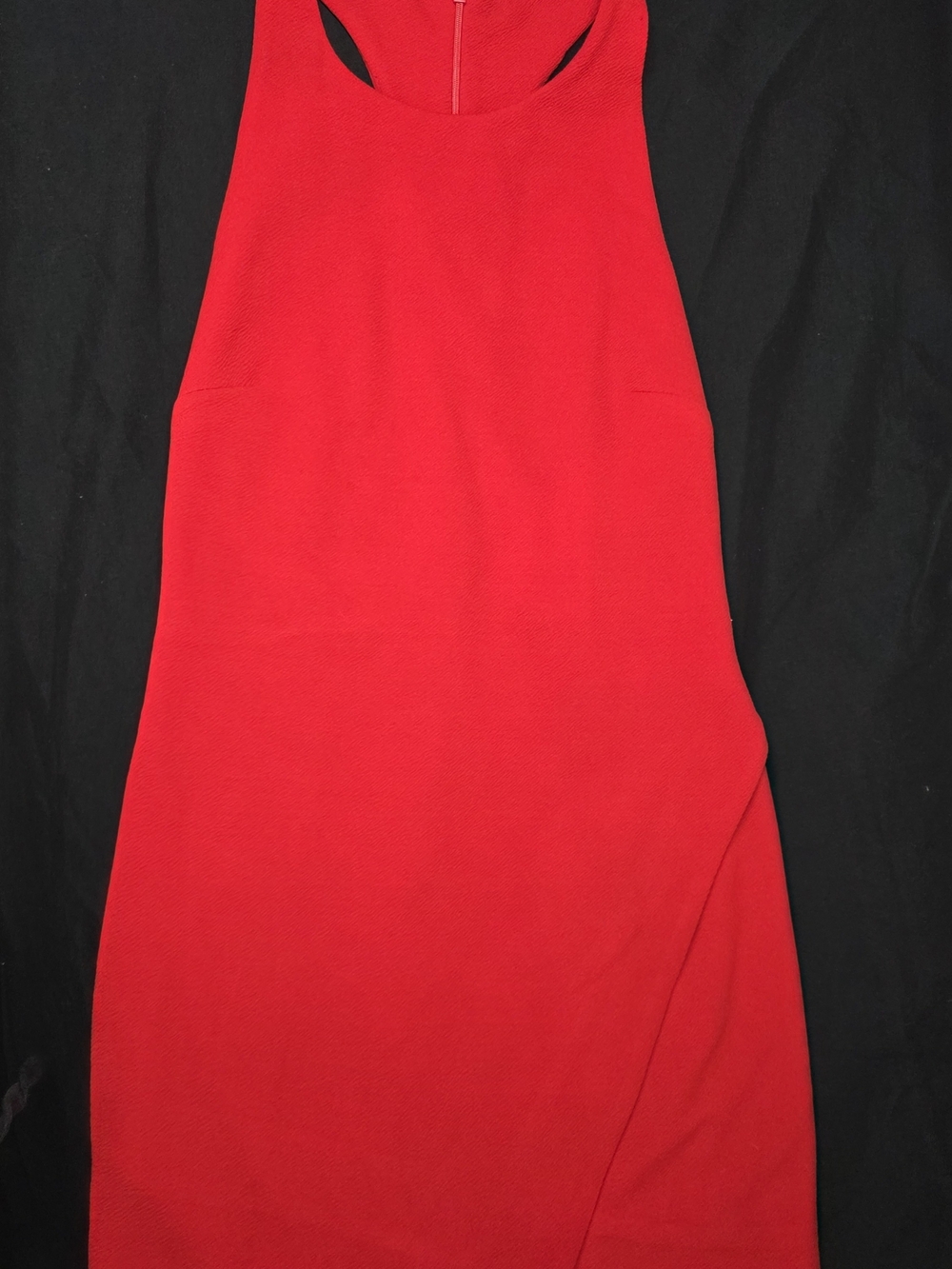 Rubber Ducky Vibrant Red Textured Knit Cocktail Party Dress Size S